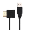 50cm HDMI Female + HDMI Male to USB 2.0 Male Connector Adapter Cable