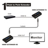 HDMI Extender Over Single UTP/STP CAT5e/6 Cable Transmitter Receiver, Support 1080P 120m Extension Transmission Distance(Black)