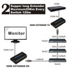 HDMI Extender Over Single UTP/STP CAT5e/6 Cable Transmitter Receiver, Support 1080P 120m Extension Transmission Distance(Black)