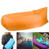 Inflatable Lounger Polyester Fabric Compression Air Bag Sofa for Beach / Travelling / Hospitality / Fishing, Size: 185cm x 75cm x 50cm, Normal Quality(Orange)