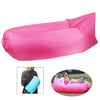 Inflatable Lounger Polyester Fabric Compression Air Bag Sofa for Beach / Travelling / Hospitality / Fishing, Size: 185cm x 75cm x 50cm, Normal Quality(Magenta)
