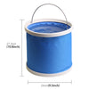 KANEED 11 Liter/2.9 Gallon Oxford Cloth Scalable Foldable Convenient Water Bucket for Camping/Car Washing/ Fishing/Hiking/Beach Random Color Delivery