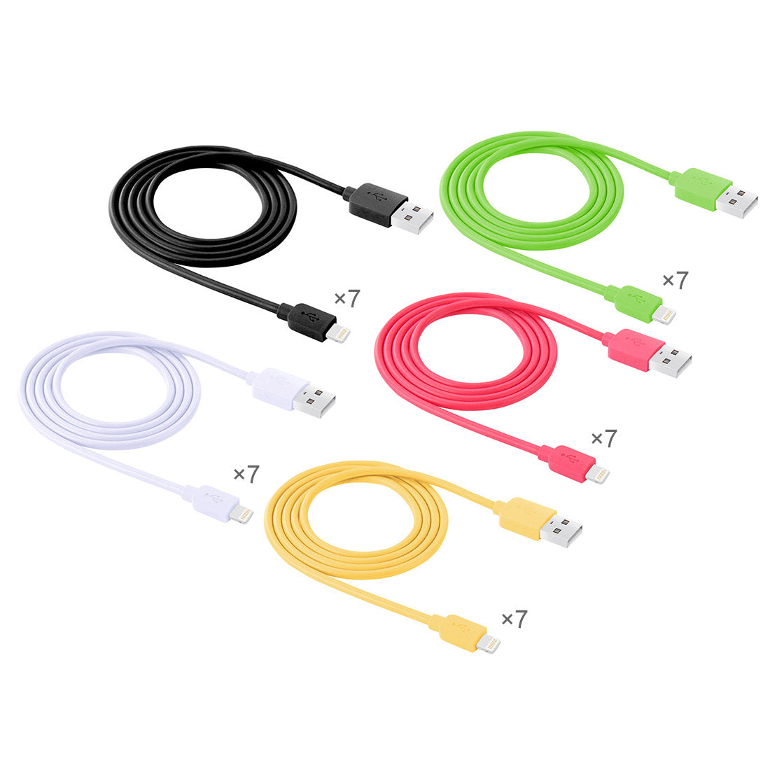 35 PCS Mixed Colors HAWEEL 1m High Speed 35 Cores 8 pin to USB Sync Charging Cable Kit with Candy Cans Package, For iPhone XR / iPhone XS MAX / iPhone X & XS / iPhone 8 & 8 Plus / iPhone 7 & 7 Plus / iPhone 6 & 6s & 6 Plus & 6s Plus / iPad
