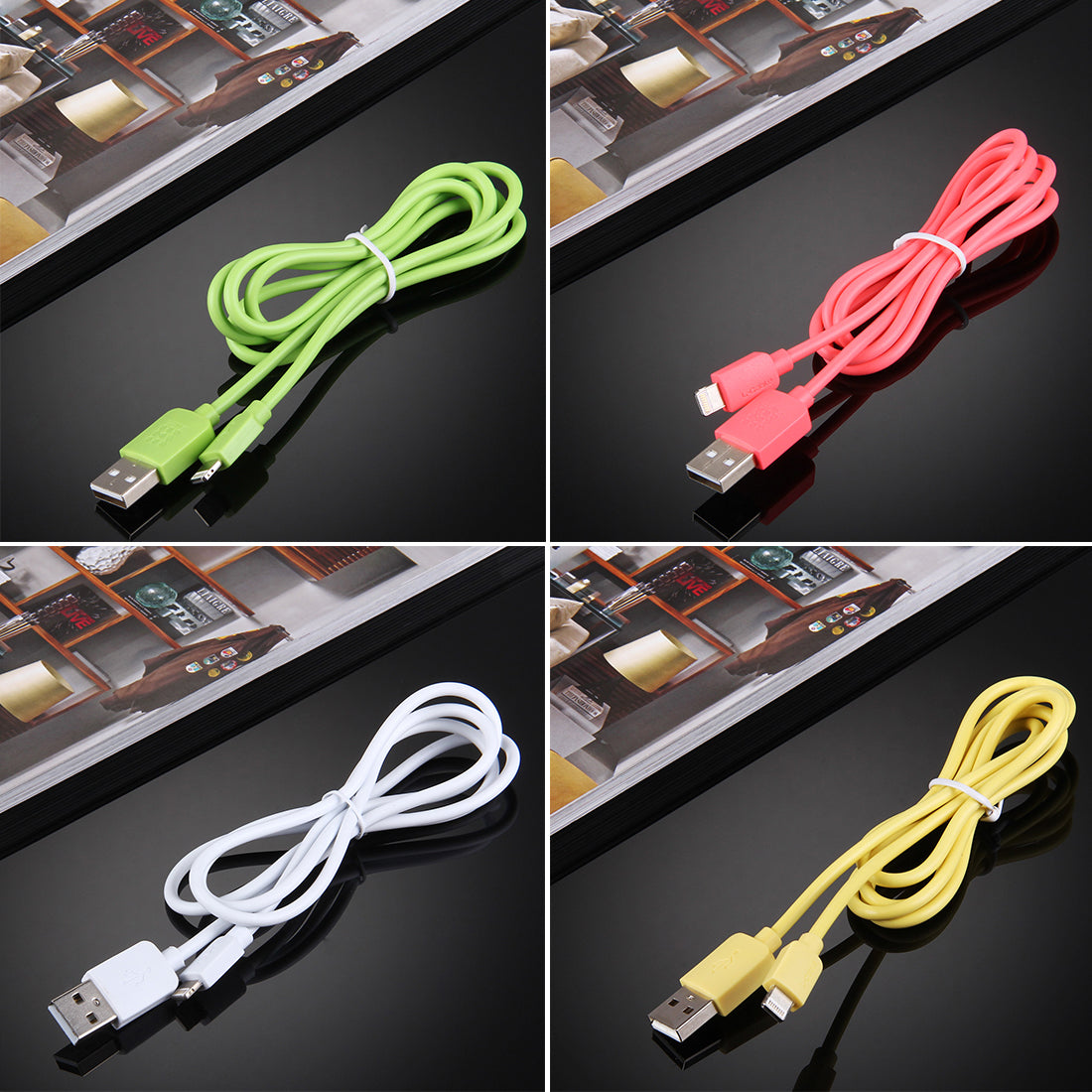 35 PCS Mixed Colors HAWEEL 1m High Speed 35 Cores 8 pin to USB Sync Charging Cable Kit with Candy Cans Package, For iPhone XR / iPhone XS MAX / iPhone X & XS / iPhone 8 & 8 Plus / iPhone 7 & 7 Plus / iPhone 6 & 6s & 6 Plus & 6s Plus / iPad