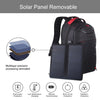 HAWEEL 14W Foldable Removable Solar Power Outdoor Portable Dual Shoulders Laptop Backpack, USB Output: 5V 2.1A Max(Black)