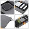 HAWEEL 14W Foldable Solar Panel Charger with 5V / 2.1A Max Dual USB Ports