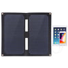 HAWEEL 14W 2-Fold ETFE Solar Panel Charger with 5V / 2A Max Dual USB Ports(Black)