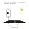HAWEEL 14W 2-Fold ETFE Solar Panel Charger with 5V / 2A Max Dual USB Ports(Black)