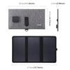 HAWEEL 21W Ultrathin 3-Fold Foldable 5V / 3A Solar Panel Charger with Dual USB Ports, Support QC3.0 and AFC(Black)
