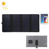 HAWEEL 28W Ultrathin 4-Fold Foldable 5V / 3A Max Solar Panel Charger with Dual USB Ports, Support QC3.0 and AFC(Black)