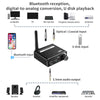 5.0 Bluetooth receiver USB player digital transfer analog 3.5MM audio converter  3 in 1 out receiver USB player Digital to analog