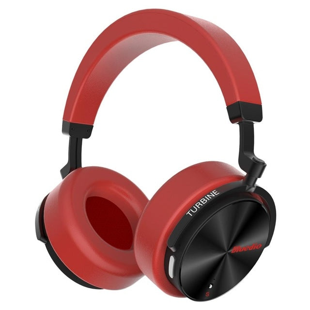 Bluedio T5S Bluetooth Version 5.0 Headset Bluetooth Headset Supports Headset Auto Play(Red)