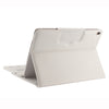 IP09 For iPad 10.2 inch Litchi Texture Detachable ABS Bluetooth Keyboard Leather Case with Stand Function (White)