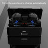 G10 TWS Bluetooth 5.0 Wireless Bluetooth Earphone with Charging Box, Support Digital Display & HD Call & Power Bank(Red)
