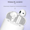 i8S Bluetooth Headset 5.0 Copper Ring Speaker Double Ear True Stereo Touch Bluetooth Headset