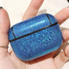For Apple AirPods Pro Sequins Earphone Protective Case (Blue)