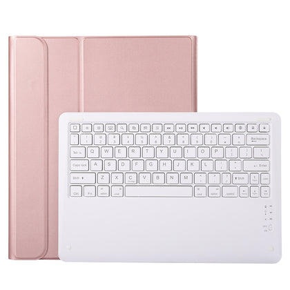 A12B Bluetooth 3.0 Ultra-thin Detachable Bluetooth Keyboard Leather Case for iPad Pro 12.9 inch ?2018?, with Pen Slot & Holder (Rose Gold)