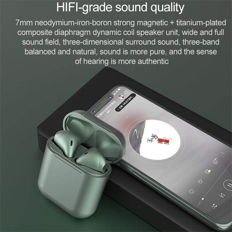 InPods12 TWS Bluetooth 5.0 Metallic Matte Plating Bluetooth Earphone with Charging Case, Supports Call & Touch(Grey)