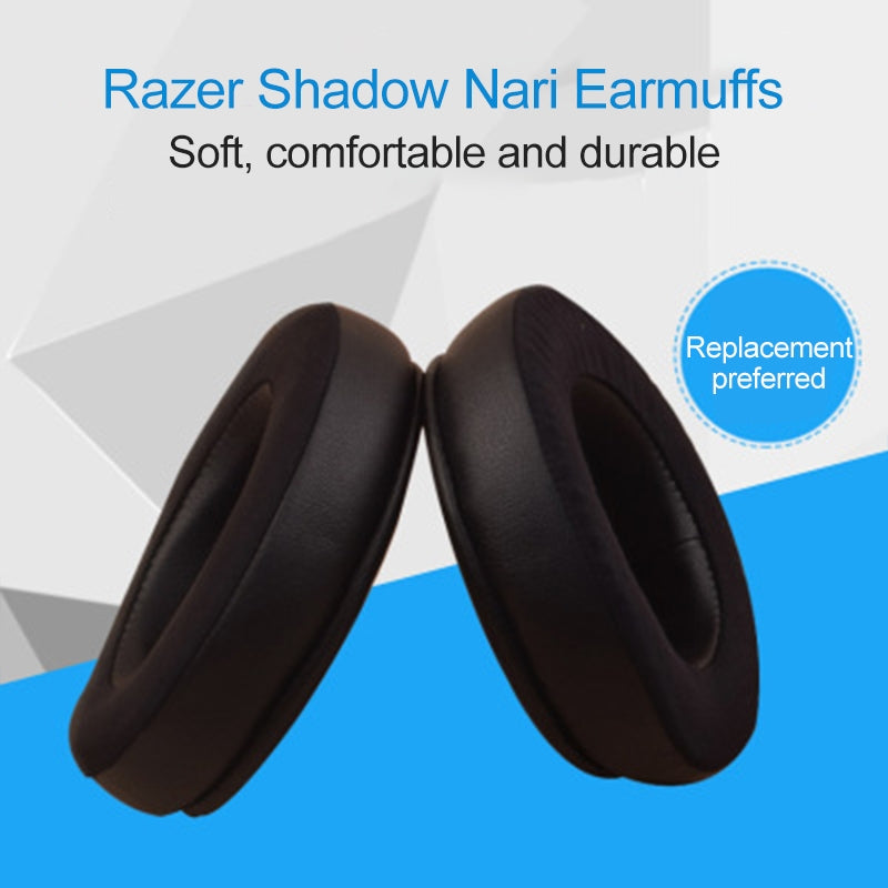 1 Pair Sponge Earmuffs Protective Case for RAZER Shadow Nari Headphone