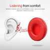 1 Pair Leather Headphone Protective Case for Beats Solo2.0 / Solo3.0, Wireless Version (Red)