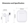 i10 max TWS Stereo Wireless Bluetooth 5.0 Earphones with Charging Case, Compatible with iOS  Android System