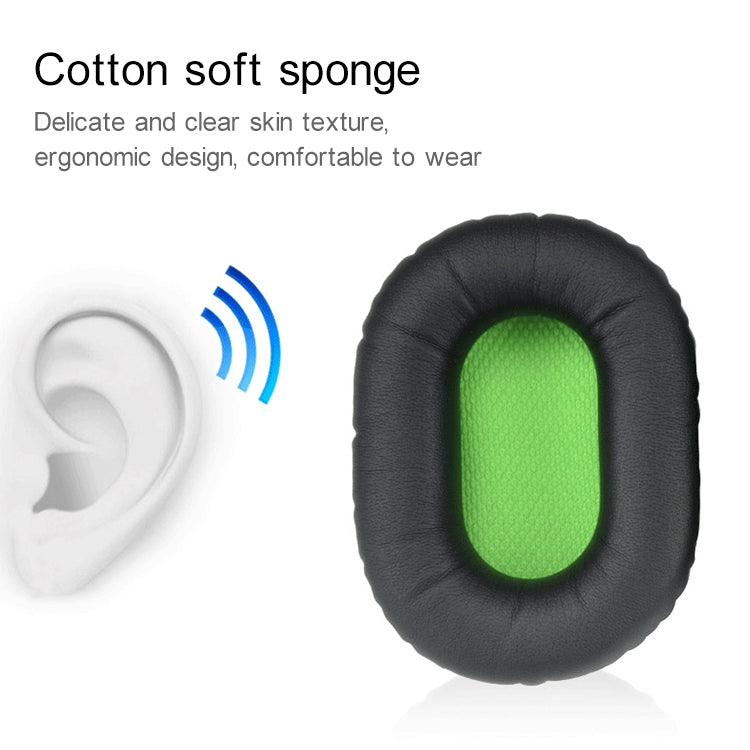 2 PCS For Razer BlackShark Headphone Cushion Sponge Cover Earmuffs Replacement Earpads