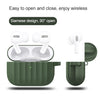 For AirPods Pro Silicone Wireless Earphone Protective Case Storage Box(Black)
