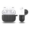 For AirPods Pro Silicone Wireless Earphone Protective Case Storage Box(Black)