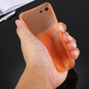 For  iPhone 8 & 7  Ultrathin Superlight Transparent PP Protective Case(Orange)