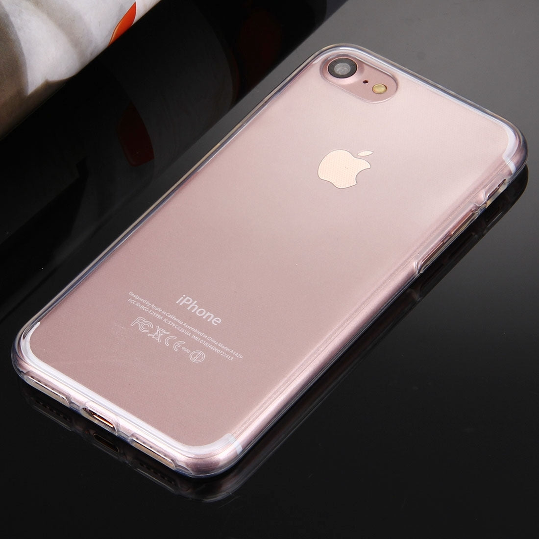 For  iPhone 8 & 7  0.75mm Double-sided Ultra-thin Transparent TPU Protective Case(Transparent)