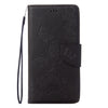 For  iPhone 8 & 7   Pressed Flowers Butterfly Pattern Horizontal Flip Leather Case with Holder & Card Slots & Wallet(Black)