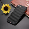 For  iPhone 8 & 7  Carbon Fibre Texture PP Protective Back Cover Case(Black)