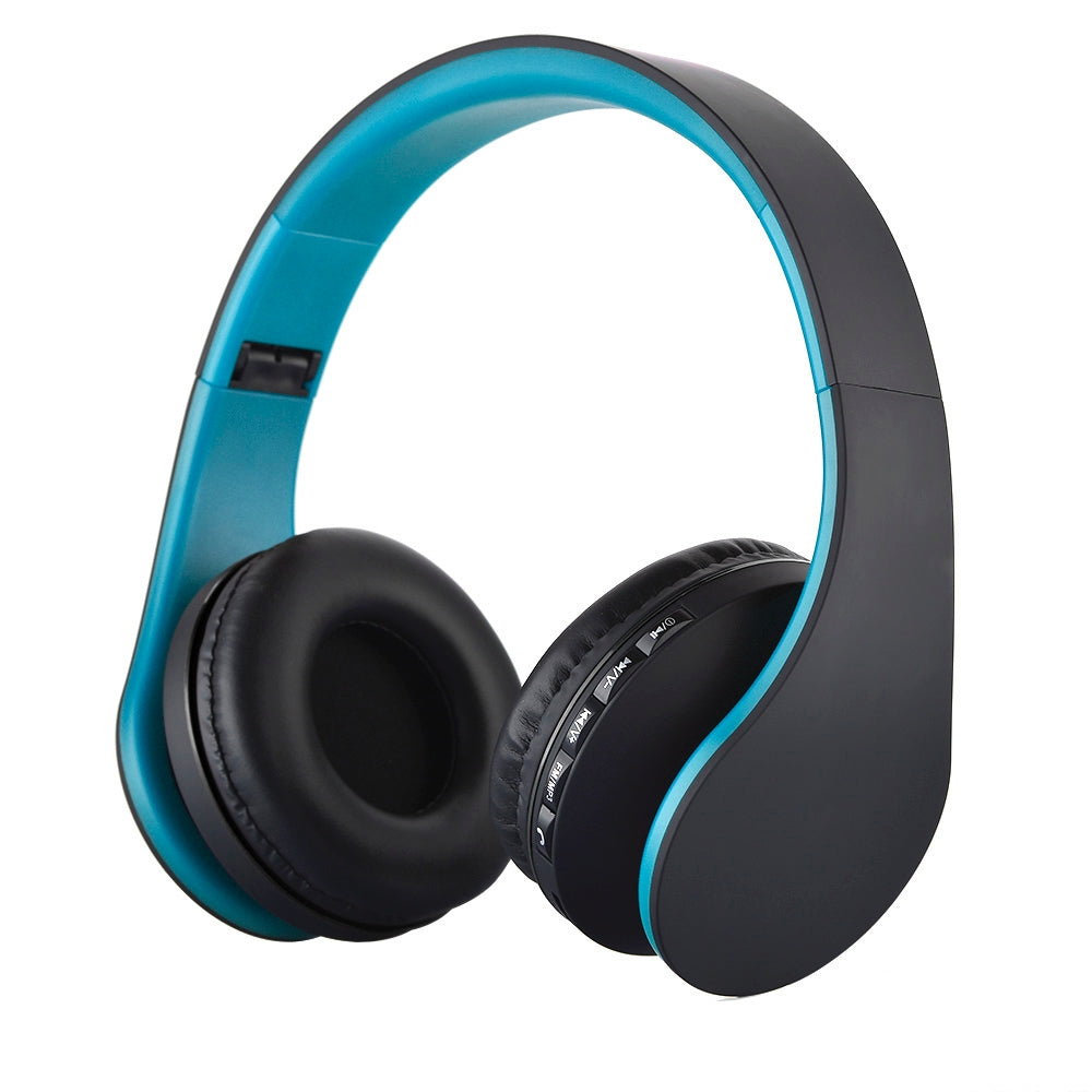 BTH-811 Folding Stereo Wireless  Bluetooth Headphone Headset with MP3 Player FM Radio, for Xiaomi, iPhone, iPad, iPod, Samsung, HTC, Sony, Huawei and Other Audio Devices(Blue)