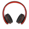 BTH-811 Folding Stereo Wireless  Bluetooth Headphone Headset with MP3 Player FM Radio, for Xiaomi, iPhone, iPad, iPod, Samsung, HTC, Sony, Huawei and Other Audio Devices(Red)