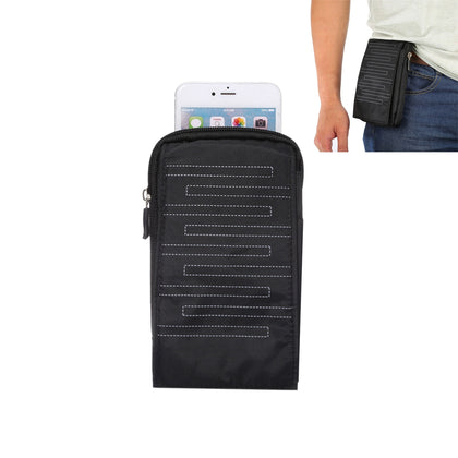 6.4 inch Multifunctional Rectangular Pattern Canvas Sports Storage Waist Packs / Phone Cases / Hiking Bag