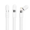Anti-lost Cap iPad Tablet Stylus Silicone Anti-drop Dust Protection Cover for Apple Pencil(White)