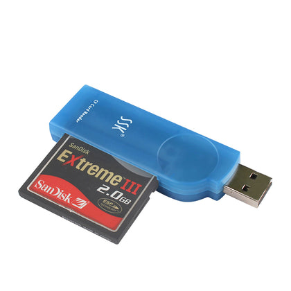 SSK SCRS028 USB 2.0 Interface External Card Reader, Supports CF Card / MD