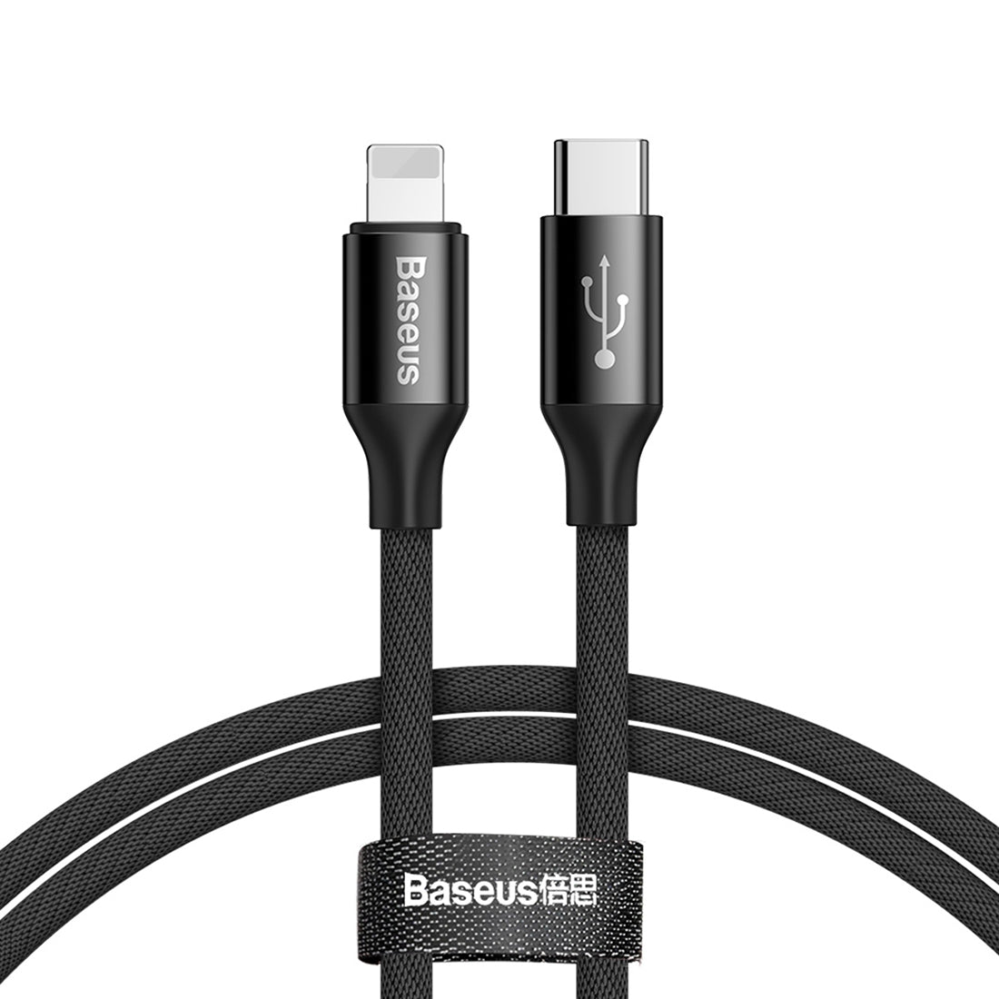 Baseus 5V 2A USB-C / Type-C to 8 Pin Fast Charging Cable, Length : 1m(Black)