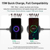 Baseus 15W Cobble Qi Standard Wireless Charger with 1m Type-C Cable (White)
