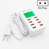 A8 40W 8 Ports USB + QC3.0 Smart Charging Station with Digital Display AC100-240V, EU Plug