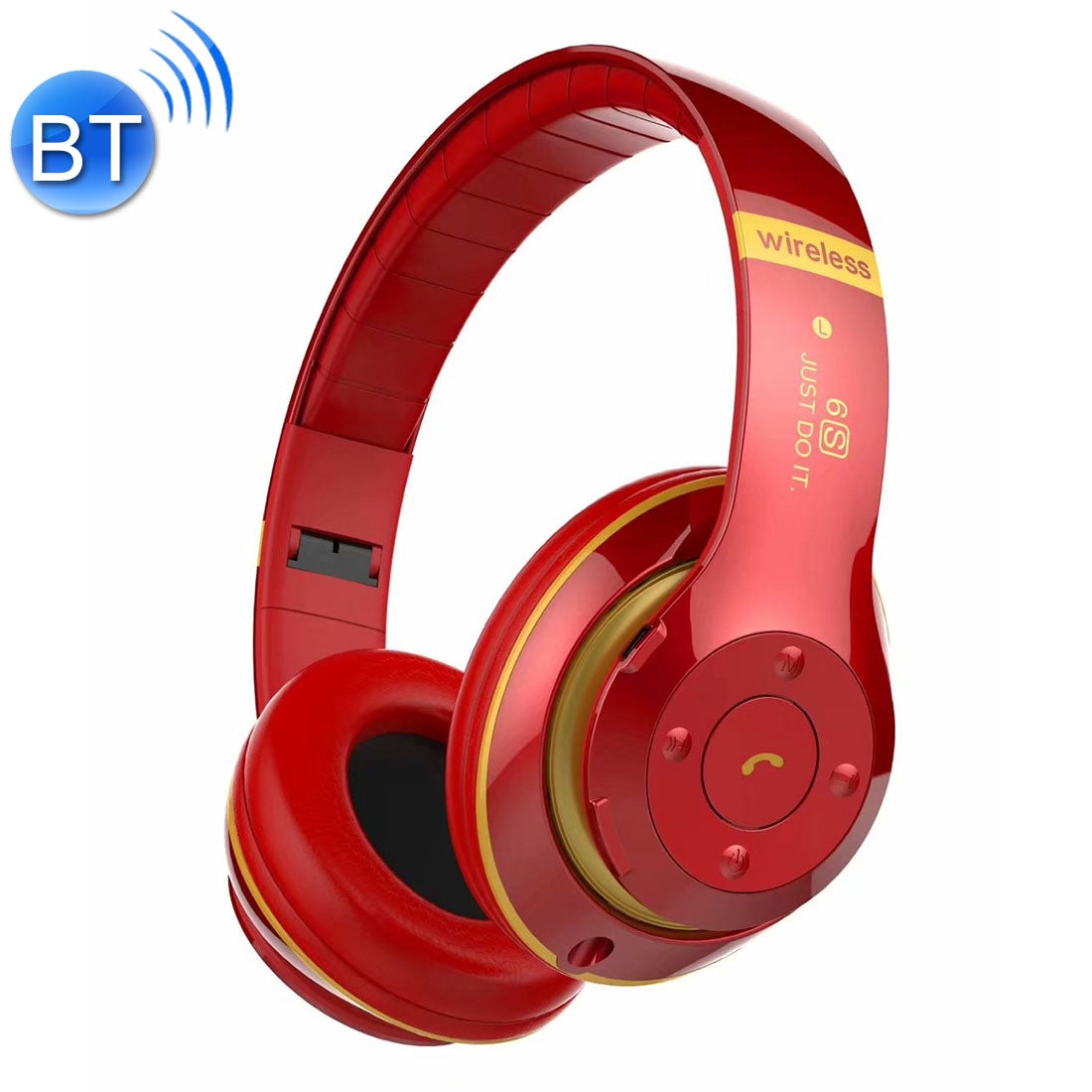 V30 Wireless Bluetooth 4.2 Headphone with Mic & FM & TF Card & Handfree Function, For iPhone, iPad, iPod, Samsung, HTC, Sony, Huawei, Xiaomi and other Audio Devices(Red)