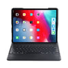 1298B For iPad Pro 12.9 inch ?2018? Lambskin Texture Detachable Plastic Bluetooth Keyboard Leather Cover with Stand & Pen Slot Function(Black)