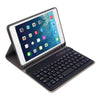 RK405 For iPad mini 5 / 4 Silk Texture Detachable Plastic Bluetooth Keyboard Leather Cover with Pen Slot & Stand Function(Black)
