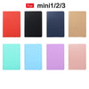 Universal Spring Texture TPU Protective Case for iPad Mini 1 / 2 / 3, with Holder (Dark Blue)