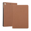 Universal Voltage Craft Cloth TPU Protective Case for iPad Mini 4 / 5, with Holder(Brown)