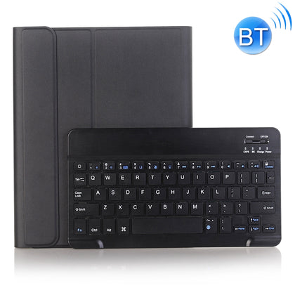 A102B For iPad 10.2 inch 2019 Ultra-thin Detachable Bluetooth Keyboard Leather Case with Stand & Pen Slot Function