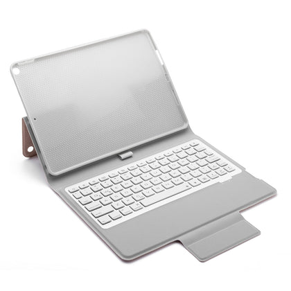 P102AS For iPad 10.2 inch 2019 Backlight Bluetooth Keyboard Leather Case with Stand & Pen Slot Function