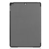 For iPad 10.2 Custer Texture Horizontal Flip Smart PU Leather Case with Sleep / Wake-up Function & Three-folding Holder (Grey)