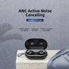 ROCK EB80 Bean TWS Bluetooth 5.0 Wireless Active Noise Cancelling Earphone(Black)