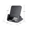 A918 10W Mobile Phone Vertical Wireless Quick Charger Holder(Black)